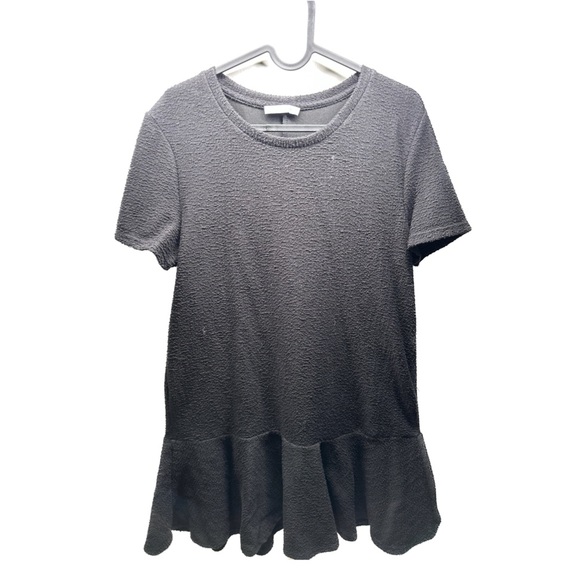 Black Zara Short Sleeve Dress with Ruffles - Picture 1 of 2